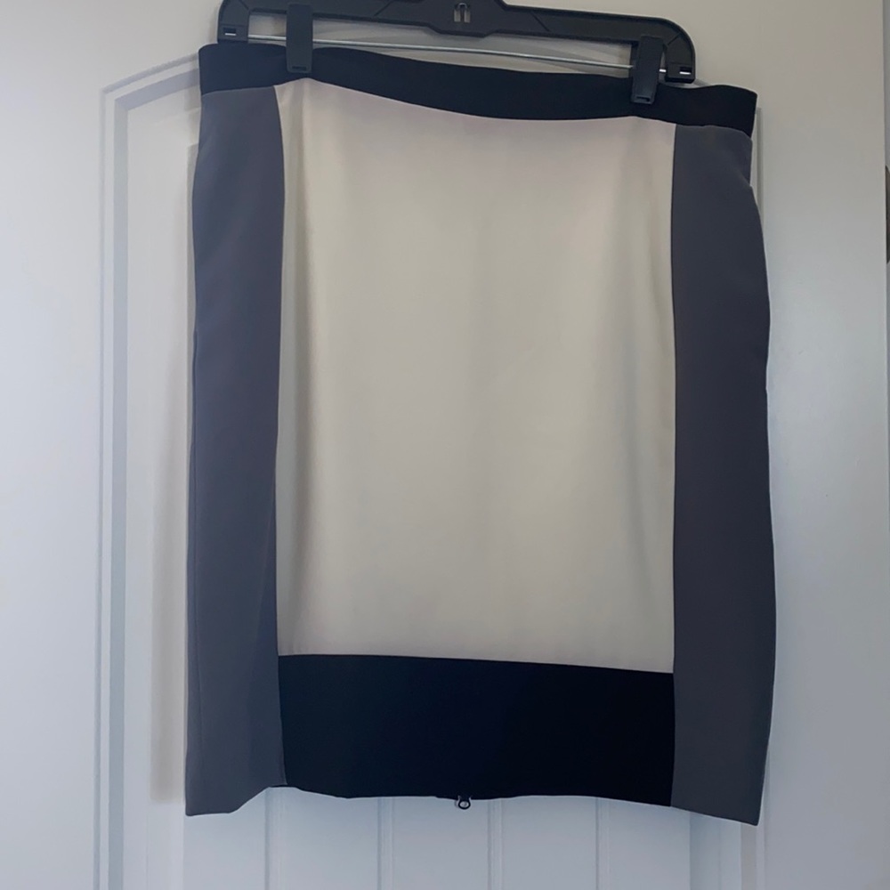 Colorblock pencil skirt